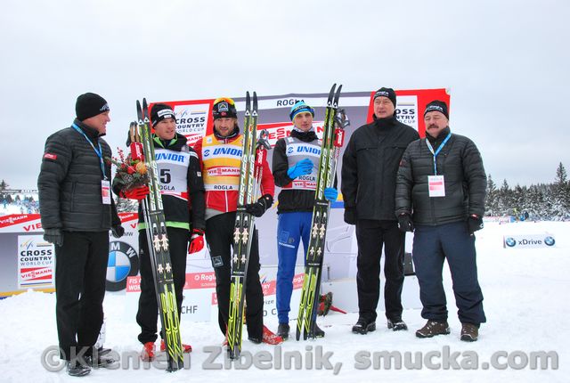079 Dario Cologna, Petter Northug, Alexey Poltoranin, Danilo Turk