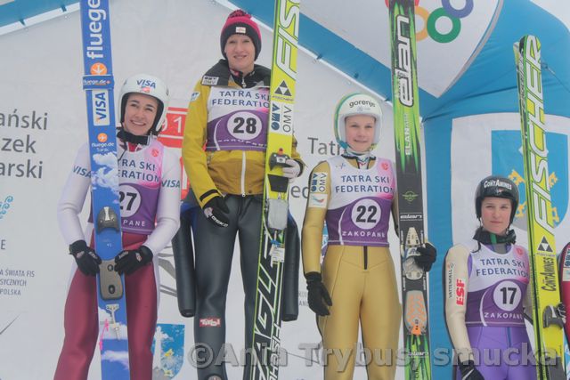 019 Sarah Hendricson, Daniela Iraschko, Ema Klinec, Coline Mattel