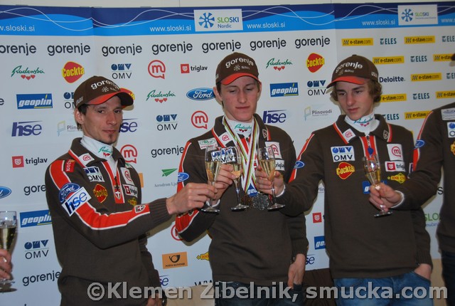 021 Robert Kranjec, Peter Prevc, Jaka Hvala