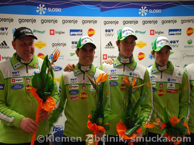 022 Goran Janus, Jernej Damjan, Peter Prevc, Robert Kranjec